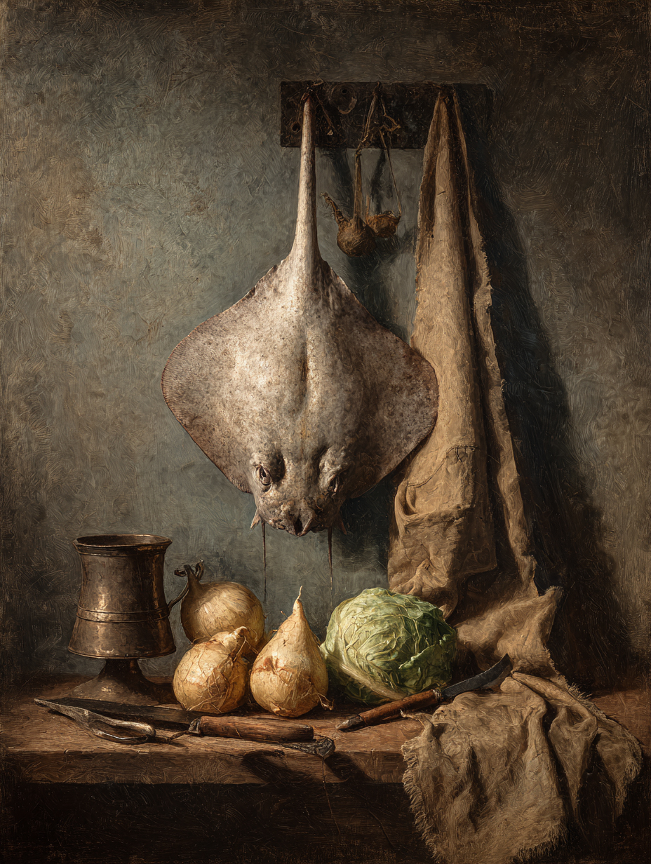 La Raie — Nature Morte à la Chardin, Studio Food IA