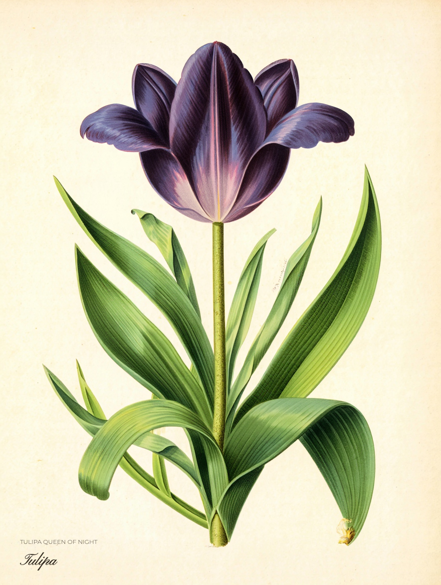 Tulipa gesneriana · Planche Herbarium