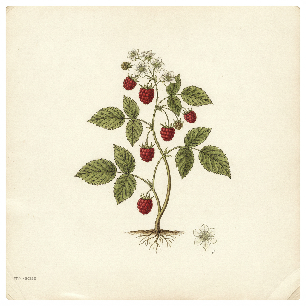 Rubus idaeus — vue fruit