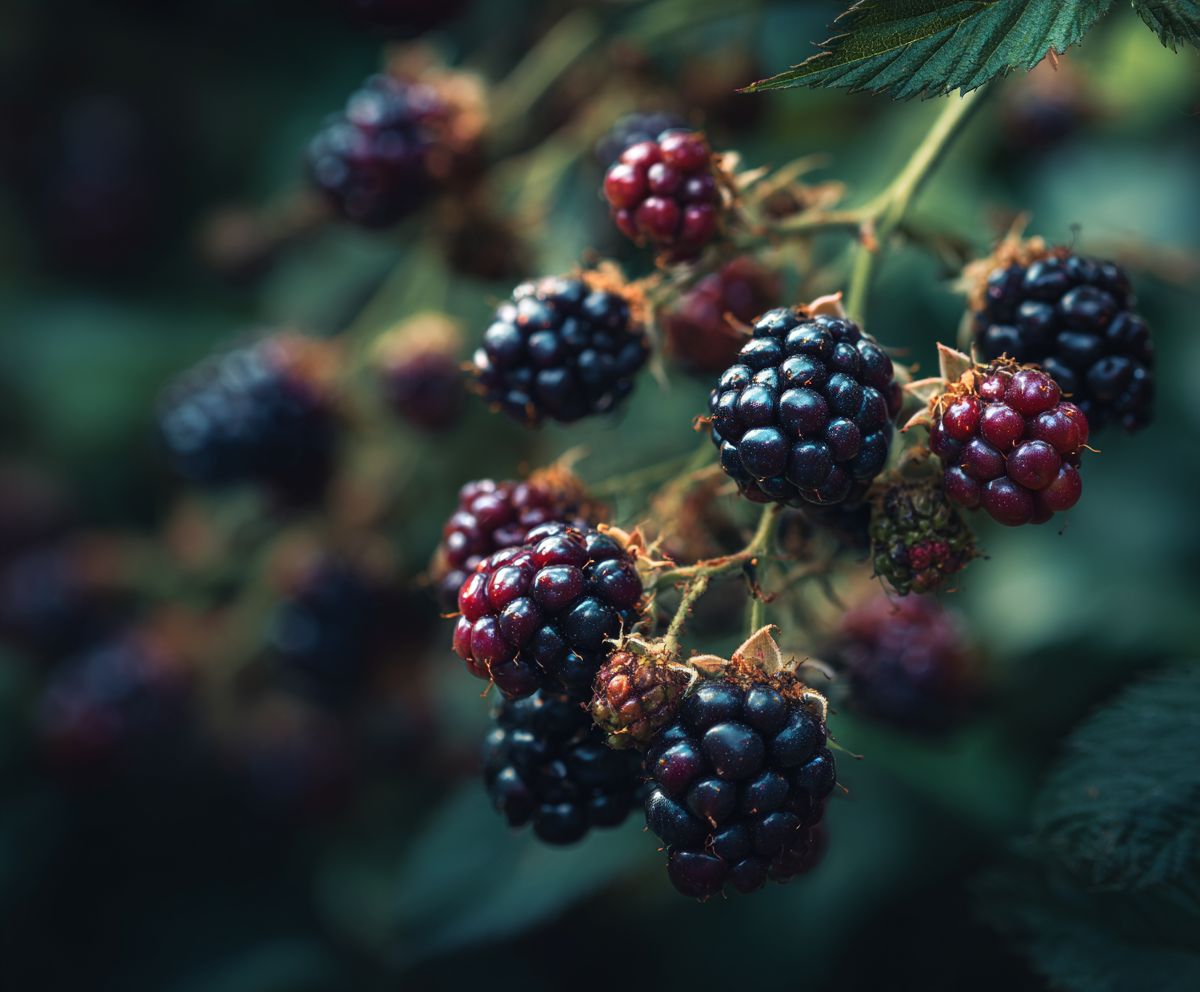 Mûres sauvages — macro nature