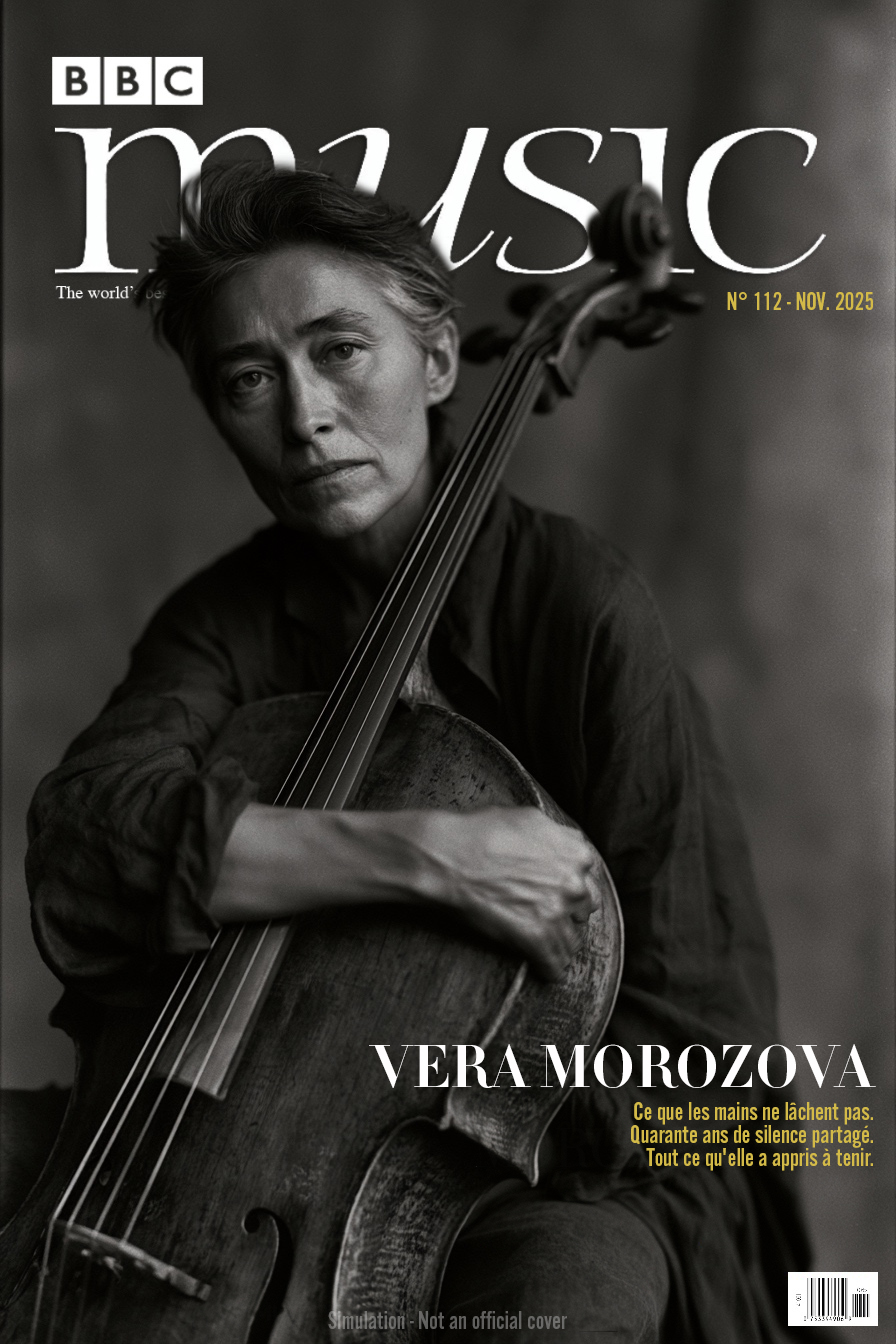 VERA MOROZOVA — Couverture BBC Music THE MUSICIANS × THE DARKROOM
