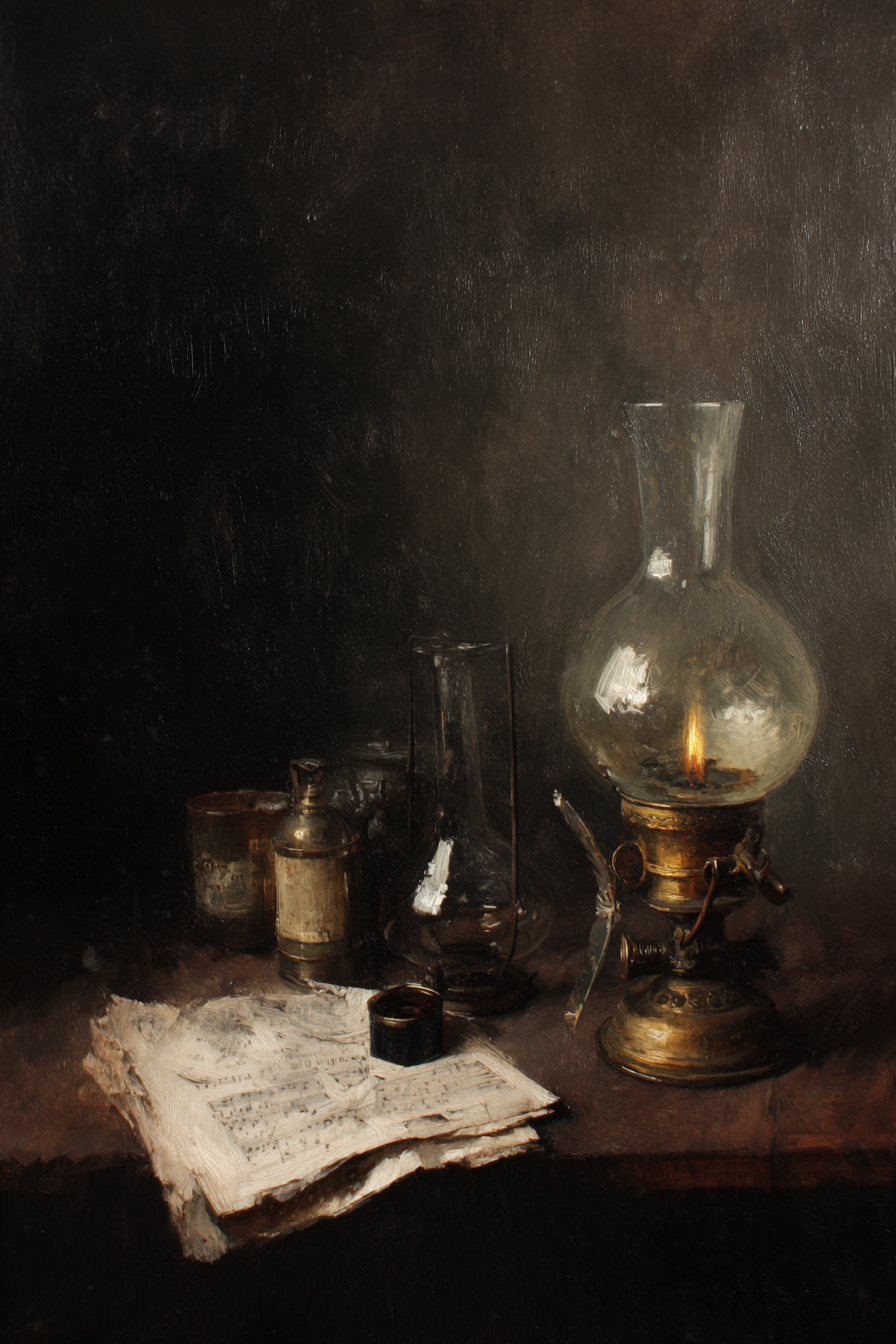 THE STILL LIFE — Lampe à pétrole