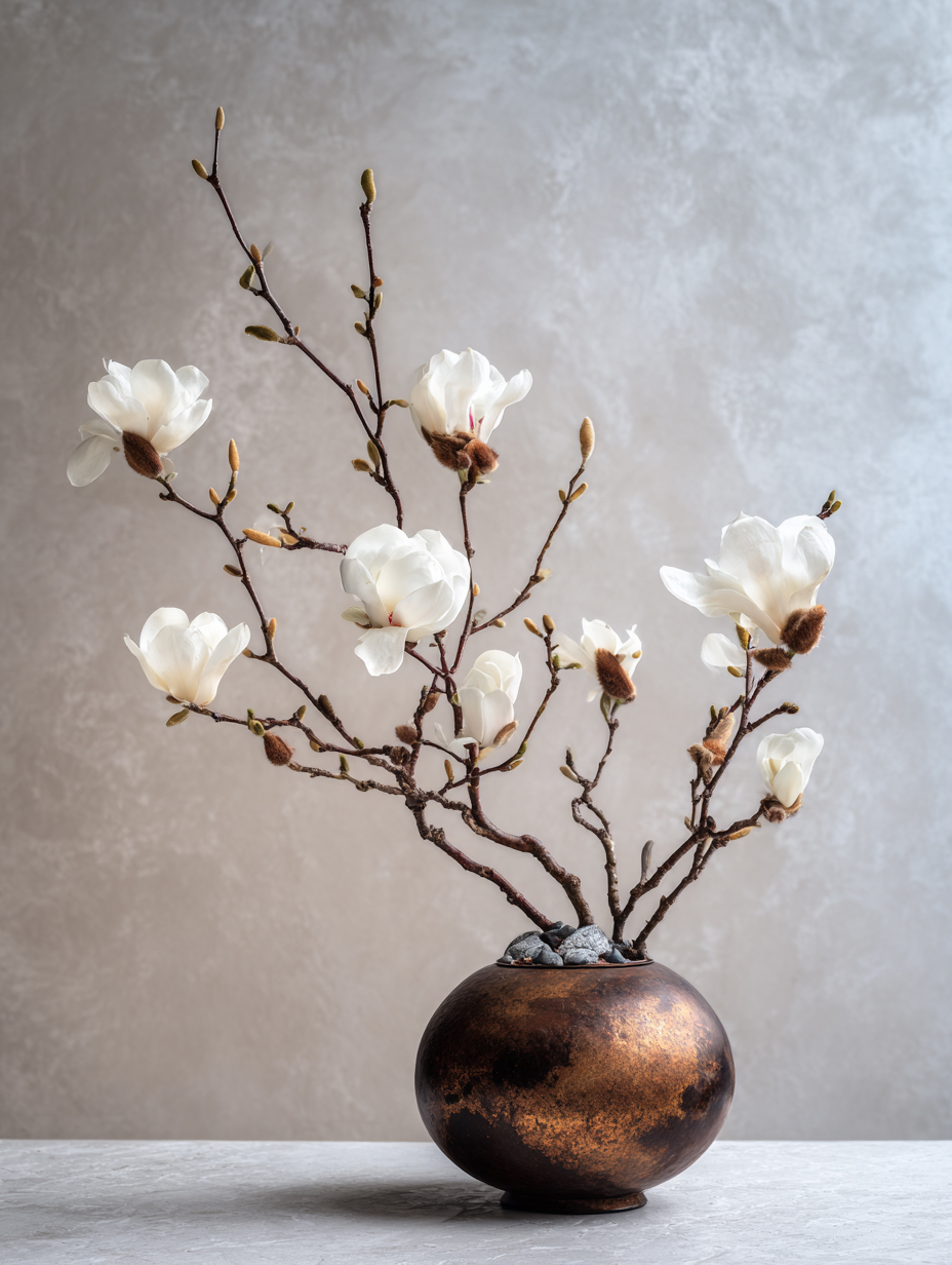 Esprit Japonais · Magnolia · Ikebana