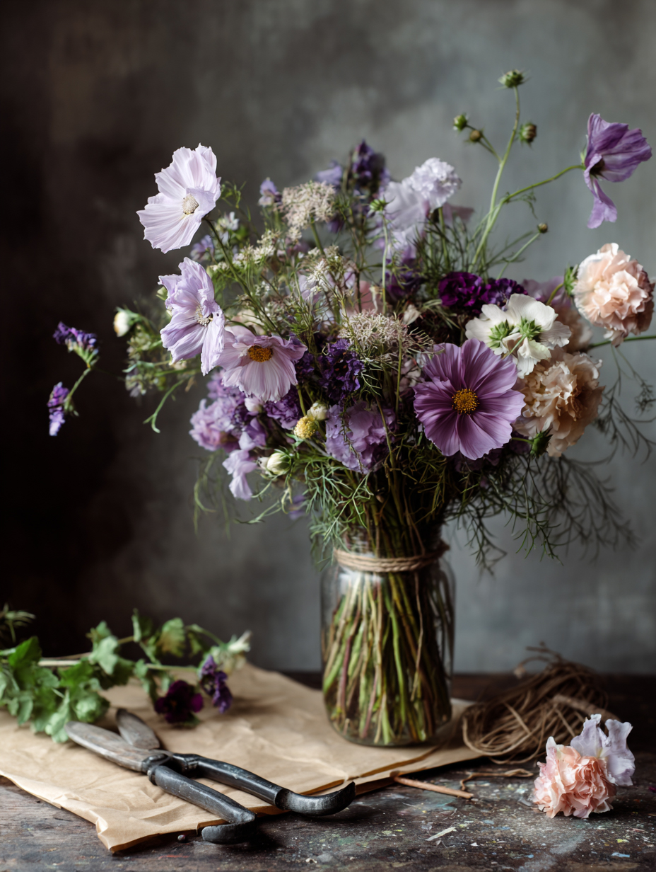 Mise en Situation · Comptoir de fleuriste · Cosmos