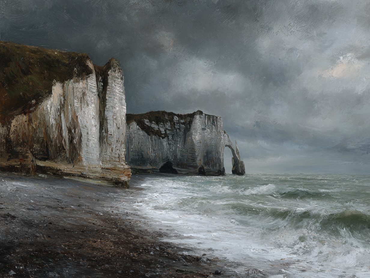 Falaises d'Étretat · Gustave Courbet
