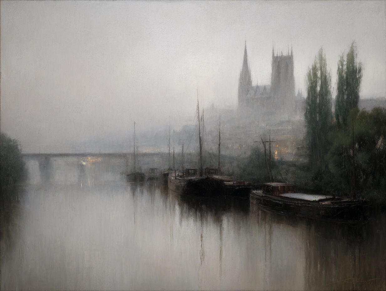Rouen sur la Seine · Albert Lebourg