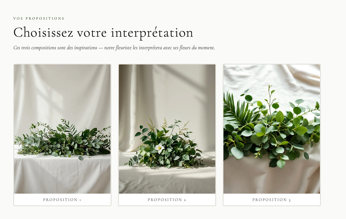 MON ATELIER — 3 propositions IA