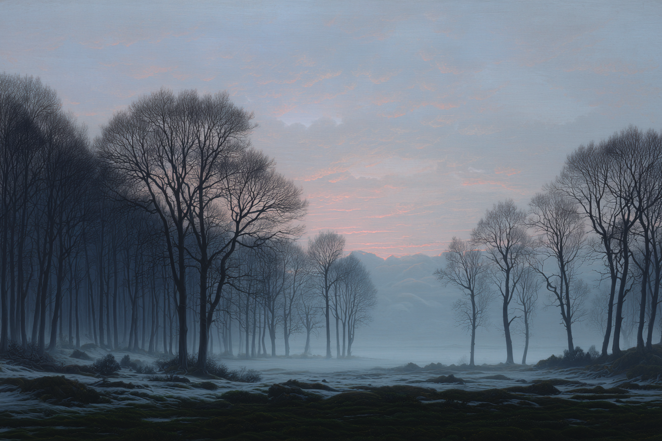 Paysage à la manière de Caspar David Friedrich