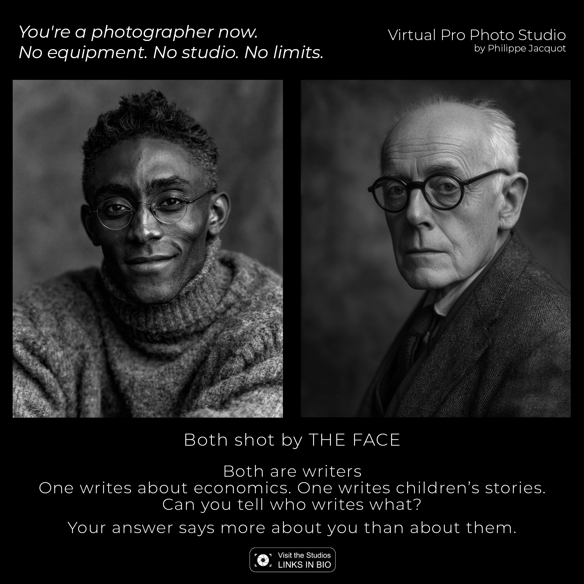 THE FACE — Post Instagram, deux portraits et une devinette