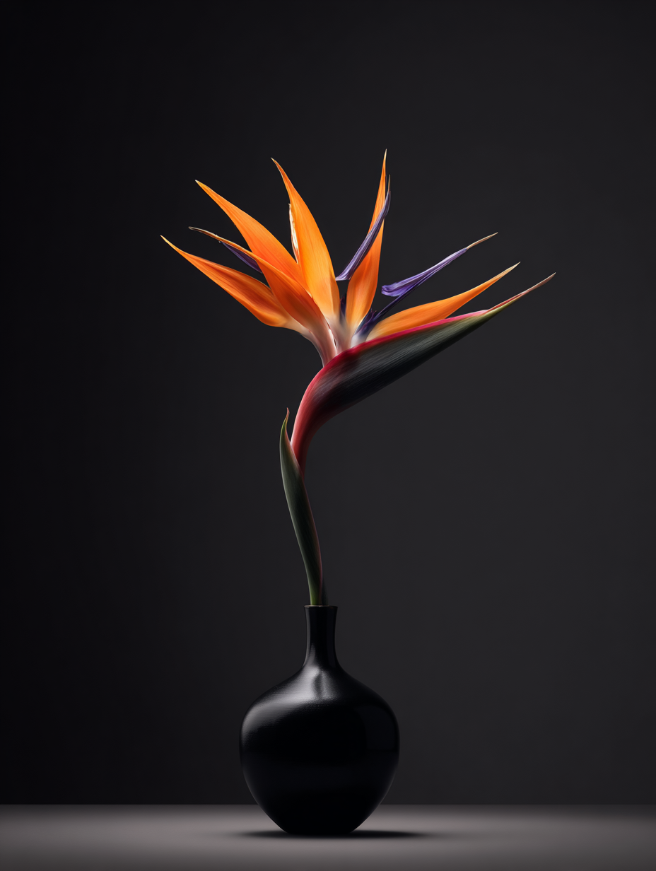 THE MACRO — Strelitzia Ikebana studio composition