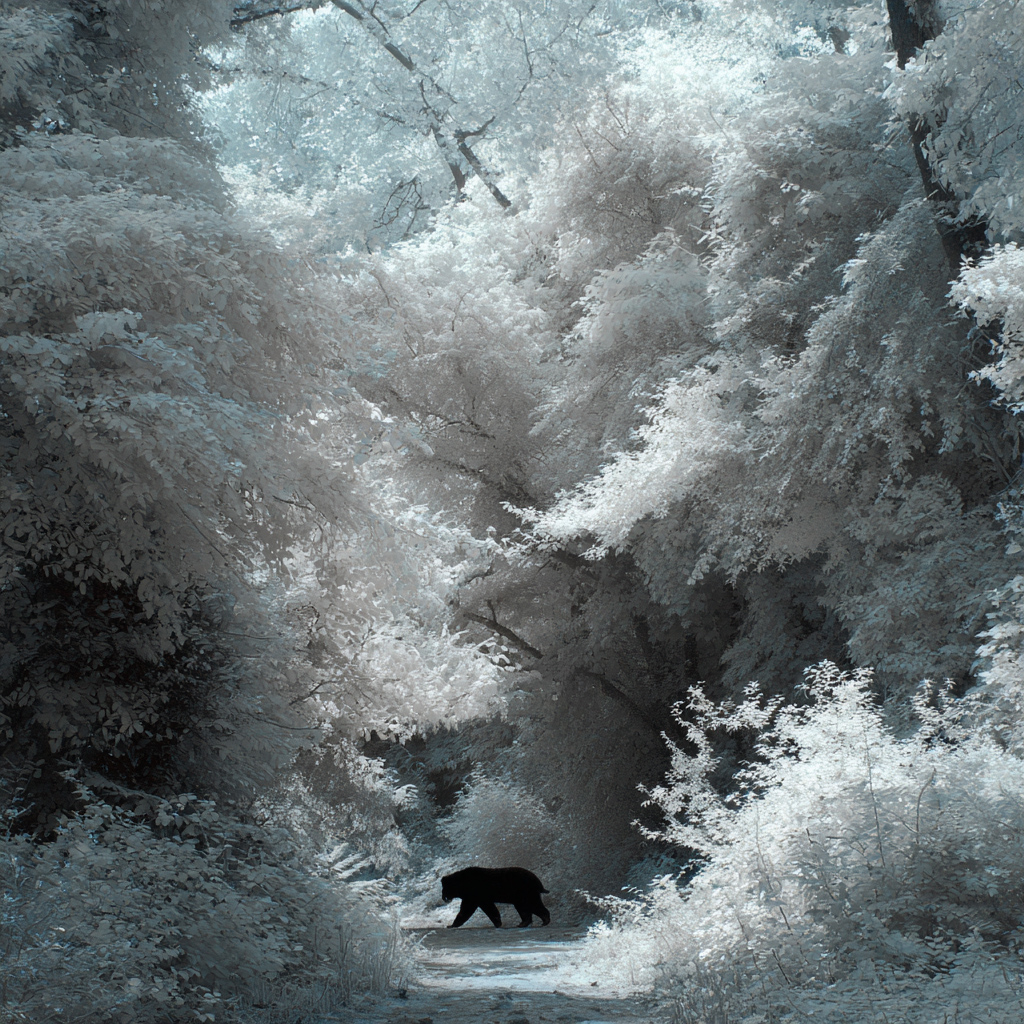 Infrared Dream — forêt animaux