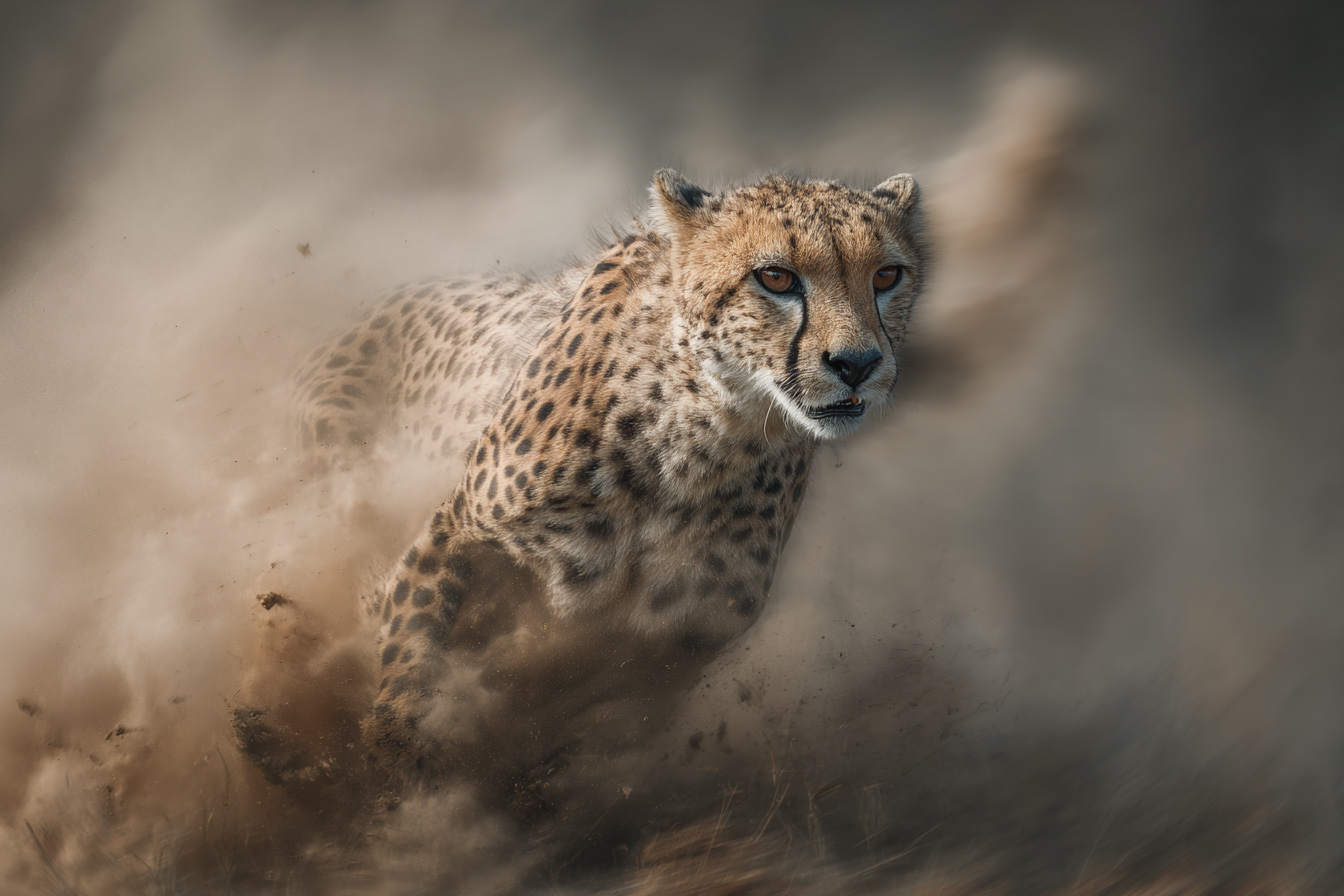 Guépard en action