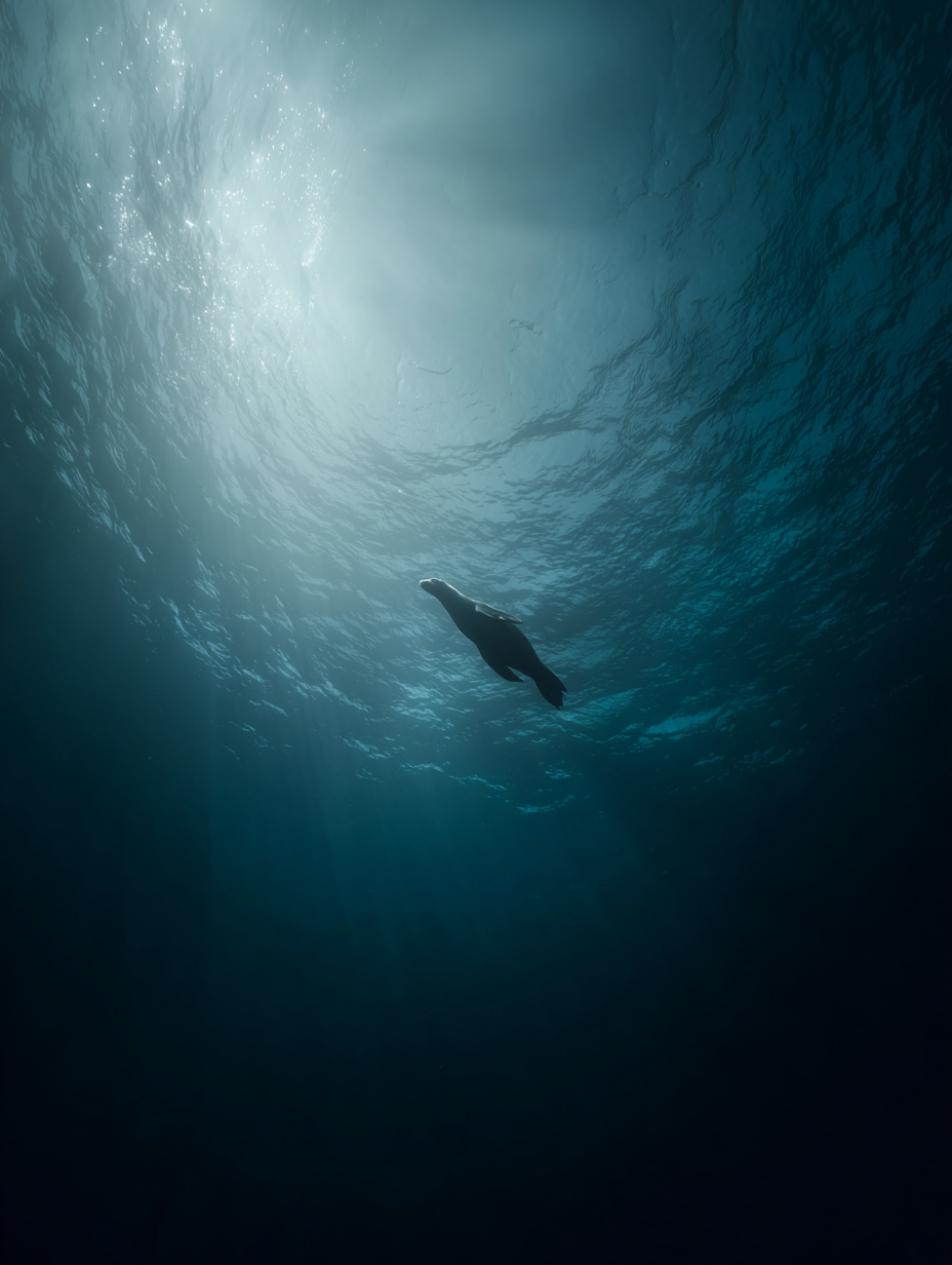 Otarie sous l'eau
