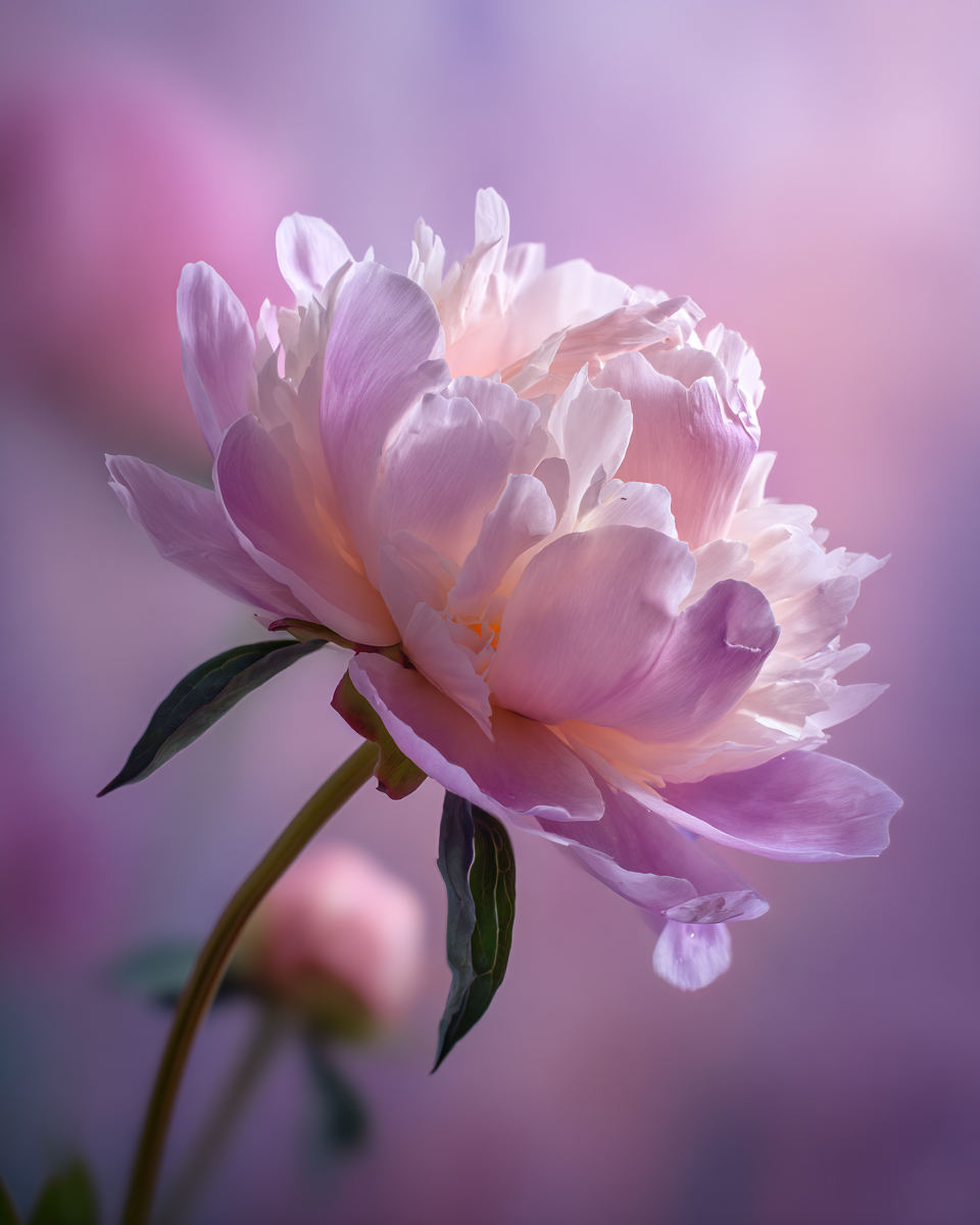 magnolia · macro pétale waxy · fond sombre · style Kathleen Clemons