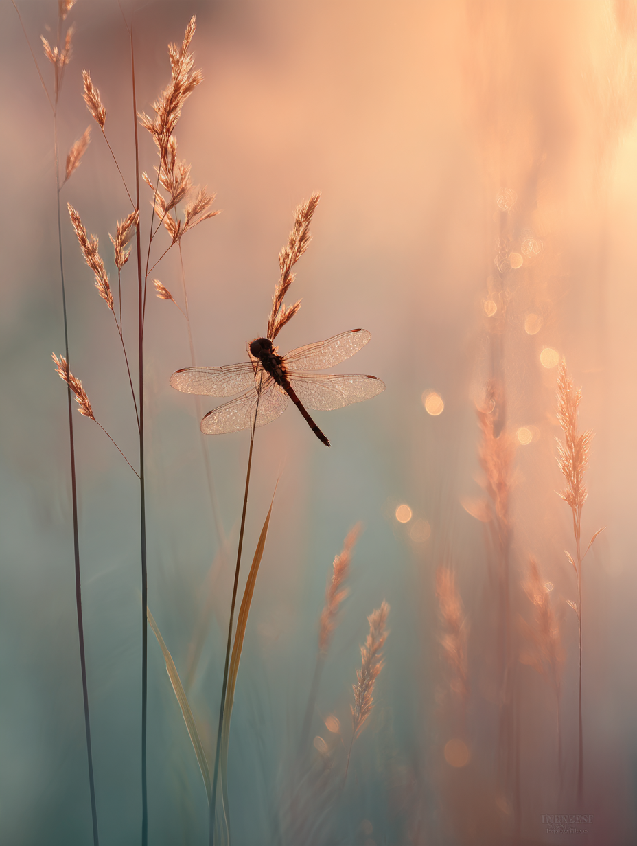 champignon · sous-bois · lumière rayon · style Frans Lanting