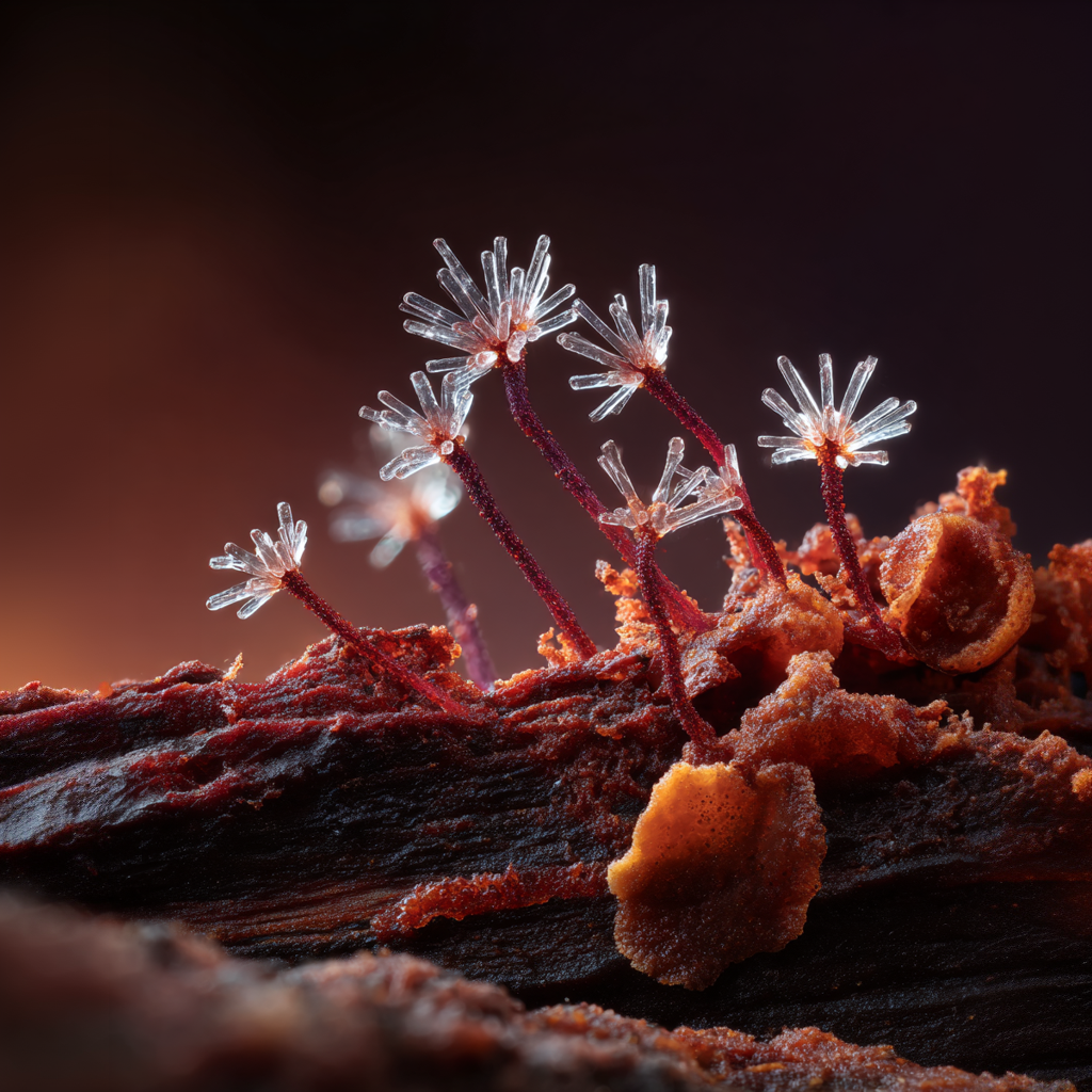 détail pollen · pistil · grossissement 3:1 · style Magda Wasiczek