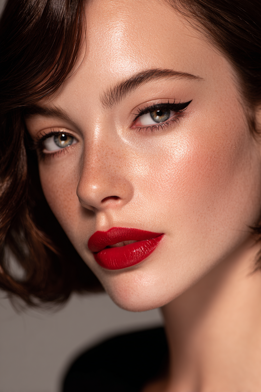 Variation 2 · Red lips intense
