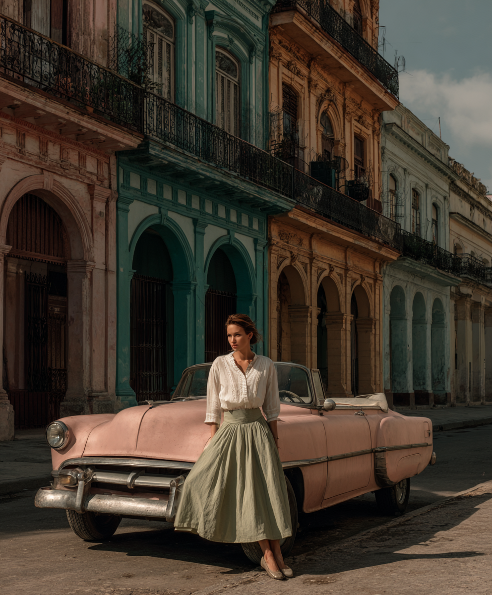 La Havane · Voiture pastel