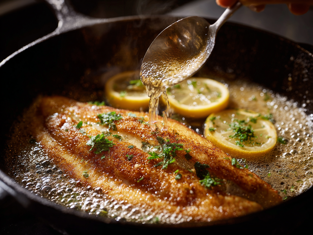 Sole meunière, beurre noisette, citron