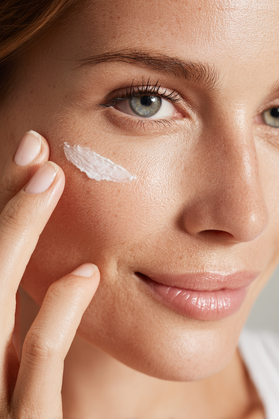 Portrait skincare, lumière naturelle diffuse