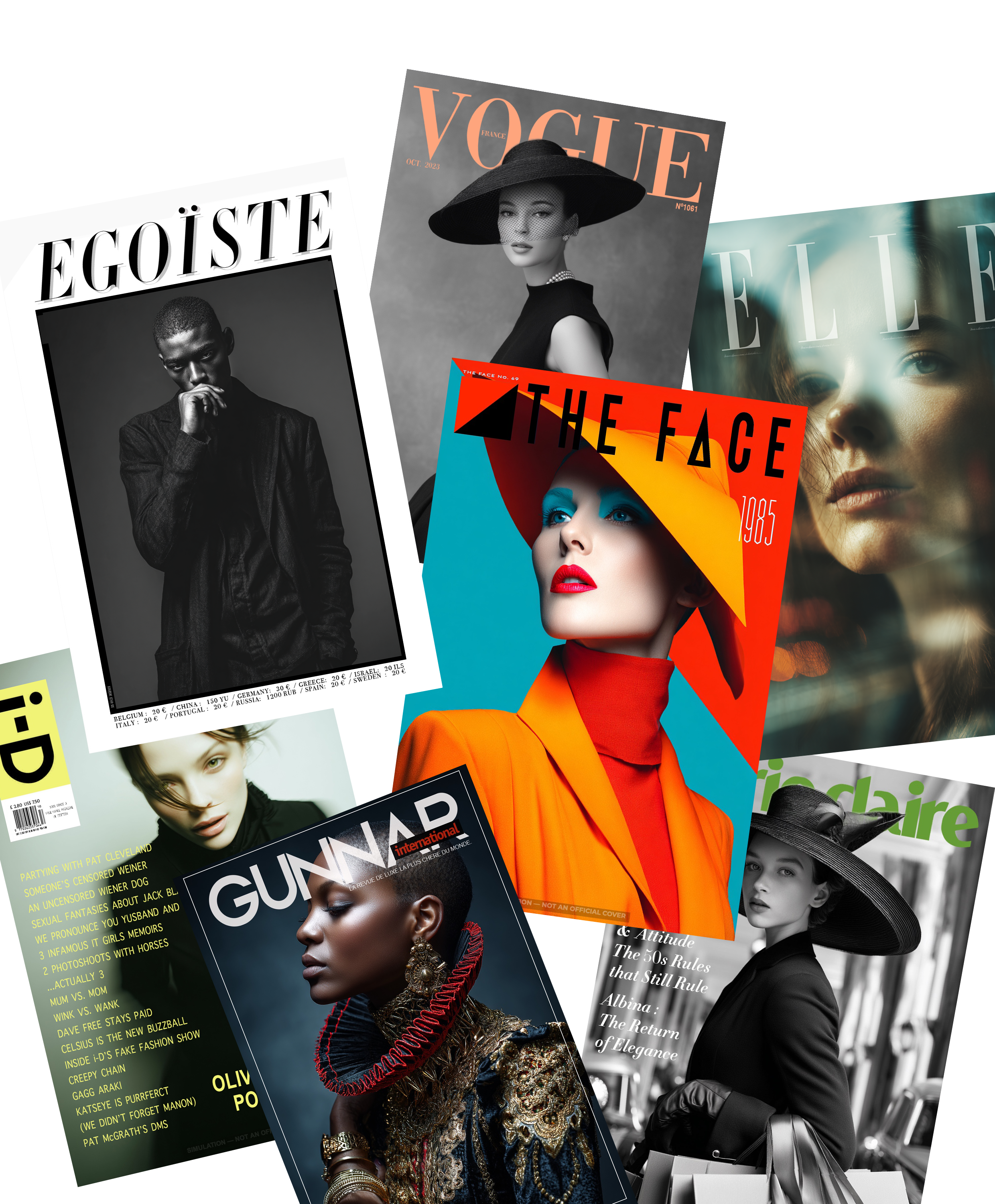Magazine Cover Composer — productions diverses